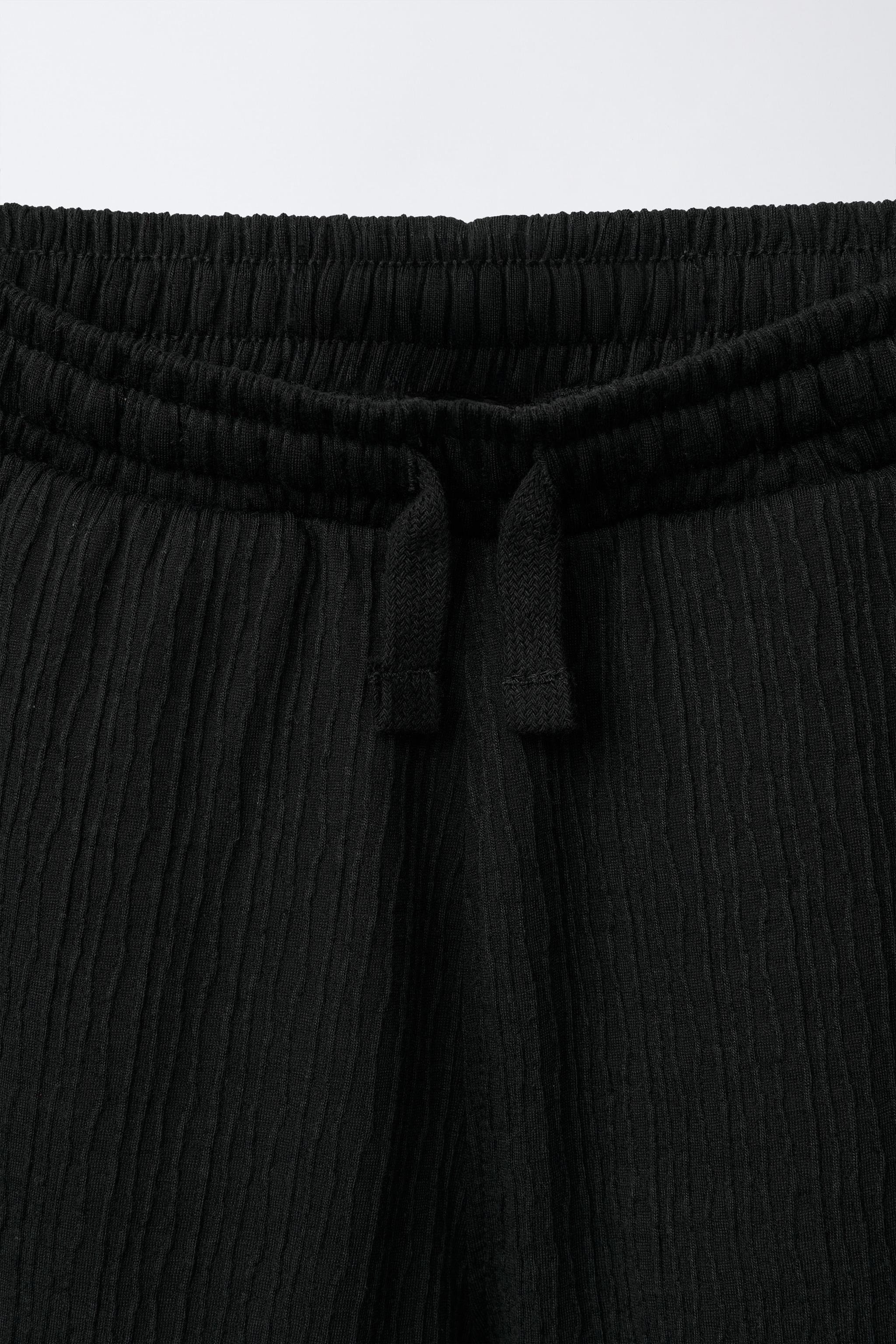 BOWLING SHIRT AND TEXTURED BERMUDA SHORTS SET WITH LABEL